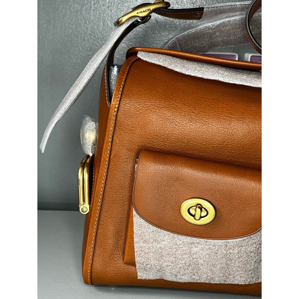 Coach Turnlock Haversack Bag - Amber Brown - Picture 13 of 15